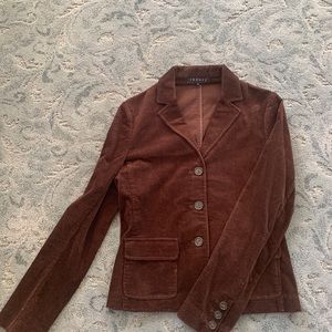 Theory Rich Brown Corduroy Jacket. Size 8. Excellent condition.